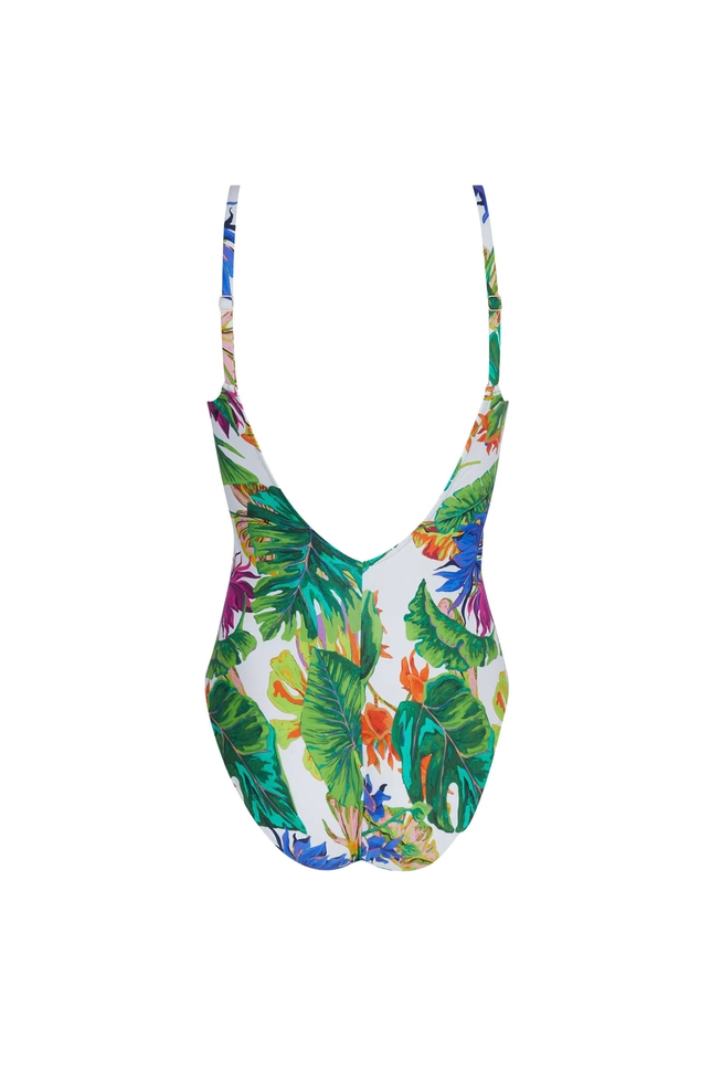  Слитный купальник с мягкими чашками  2