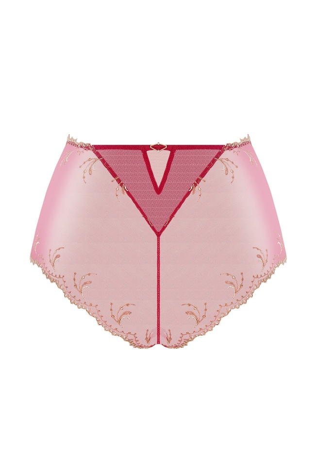  Женские высокие красные трусы-слипы  2