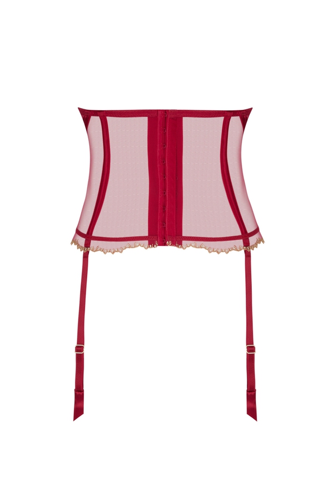  Красный пояс для чулок  2