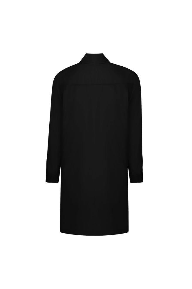  Женская черная пляжная блузка  2