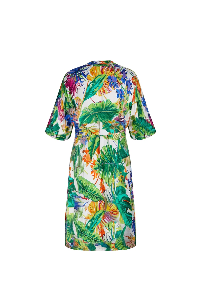 Женский пляжный халат миди 2