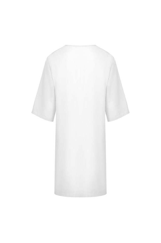  Женское белое пляжное платье миди  2