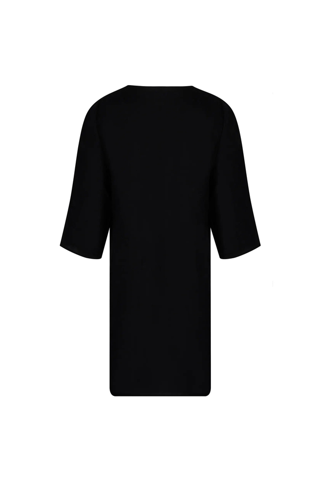  Женская черная пляжная туника  2