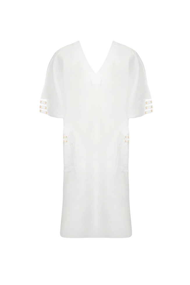 Пляжная белая туника 1