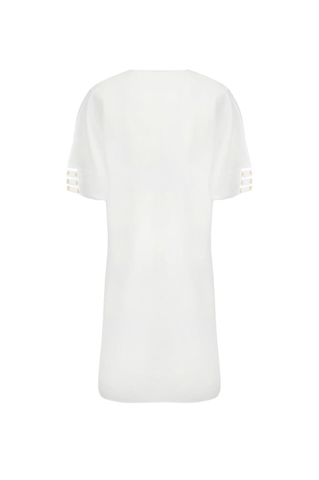 Пляжная белая туника 2