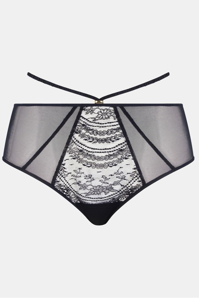 Женские кружевные высокие трусы-слипы 1