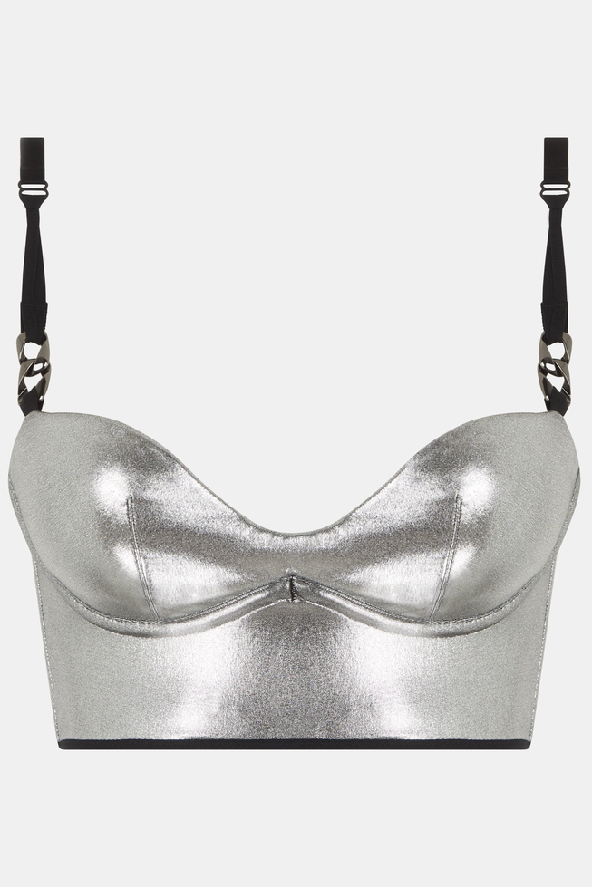  Женское бюстье с плотными чашками  1