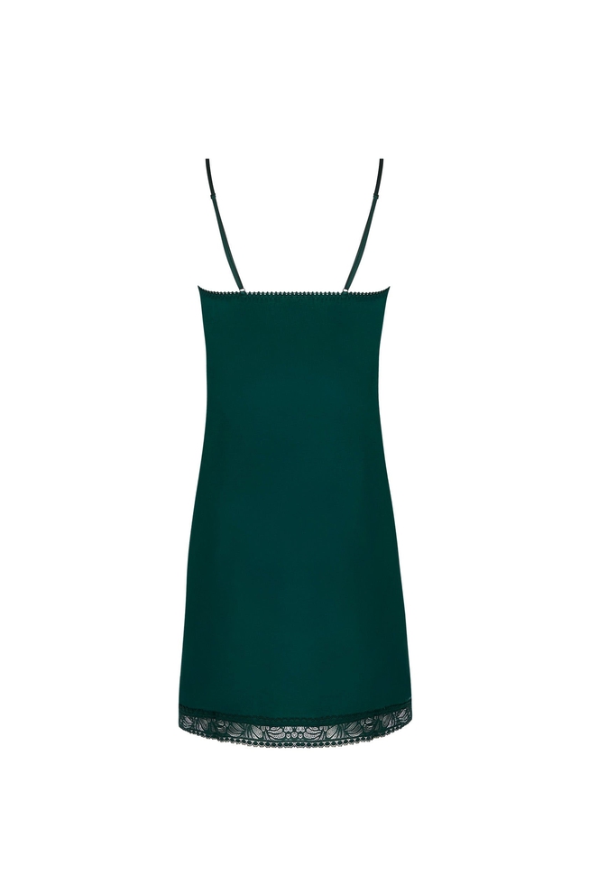  Женская короткая сорочка с кружевом  2