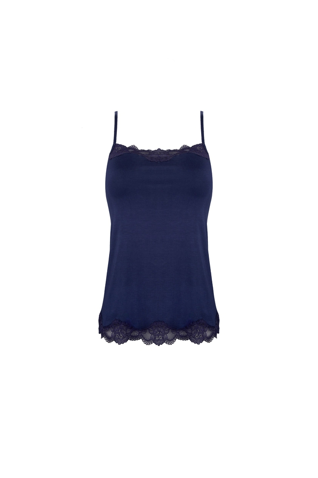  Женский домашний топ-майка с кружевом  1