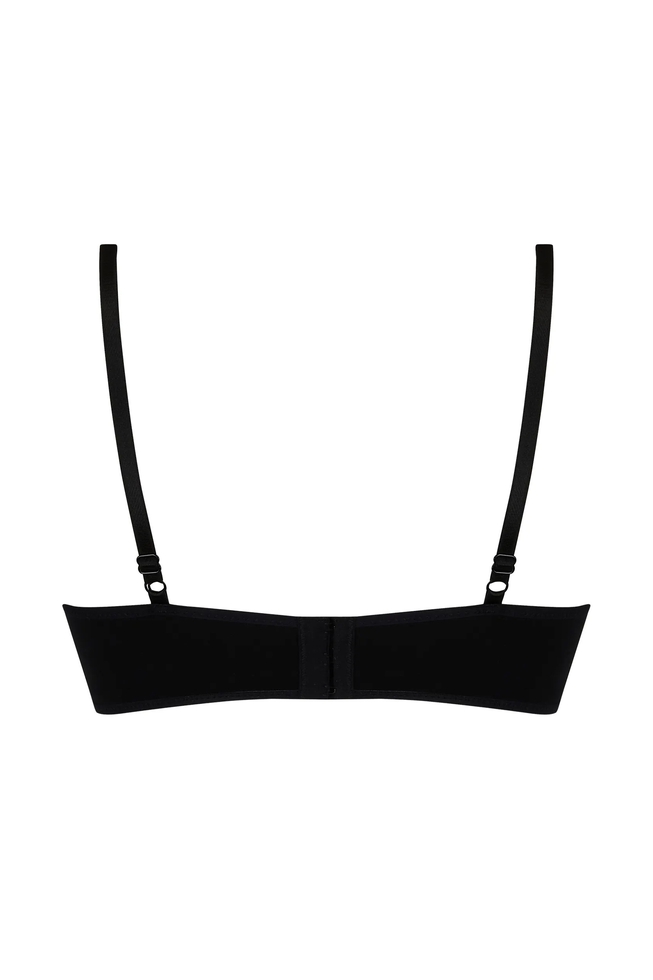 Черный бюстгальтер с плотными чашками пущ-ап 2