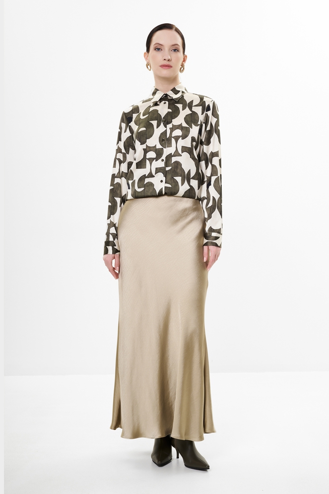 Длинная струящаяся юбка 3