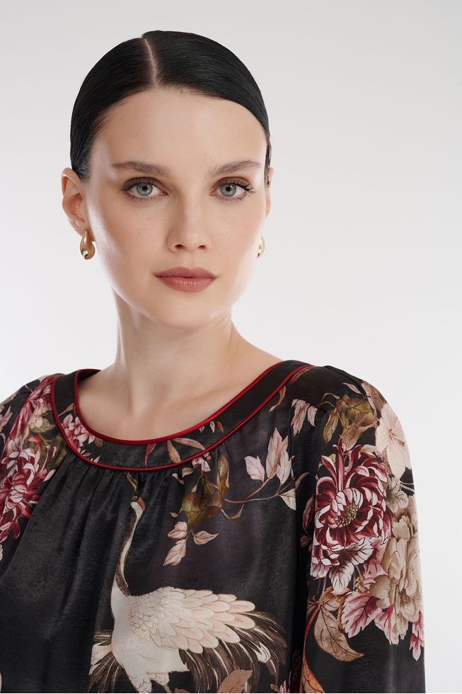 Чёрное платье миди 4