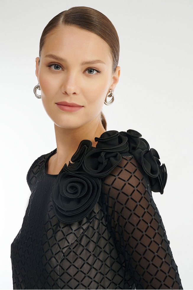 Чёрное вечернее платье 4