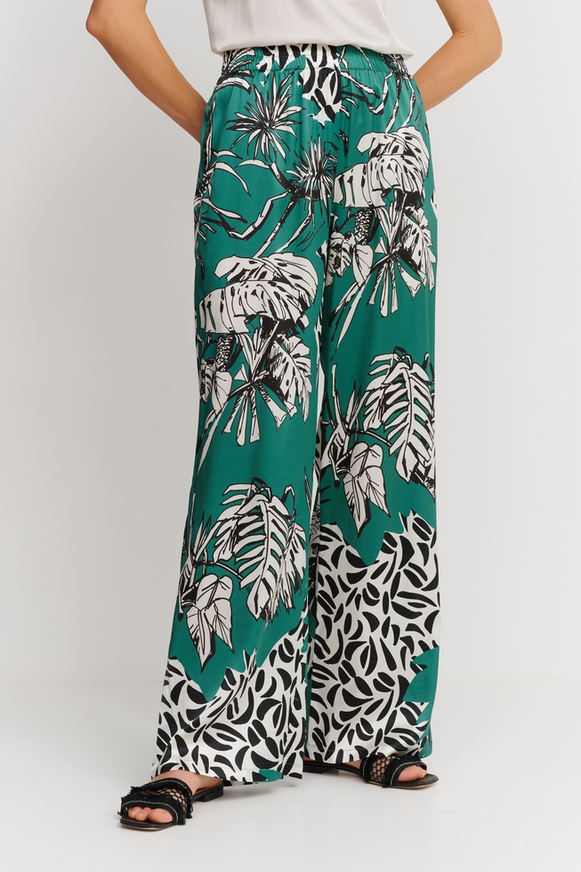  Женские шелковые брюки  1