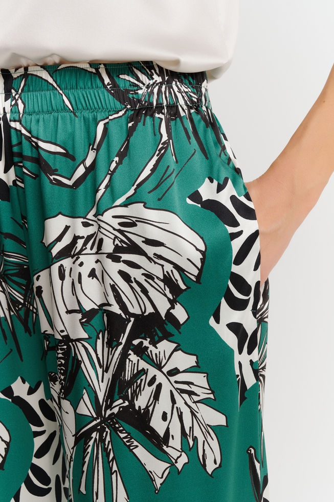  Женские шелковые брюки  4