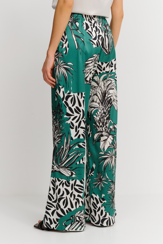  Женские шелковые брюки  2