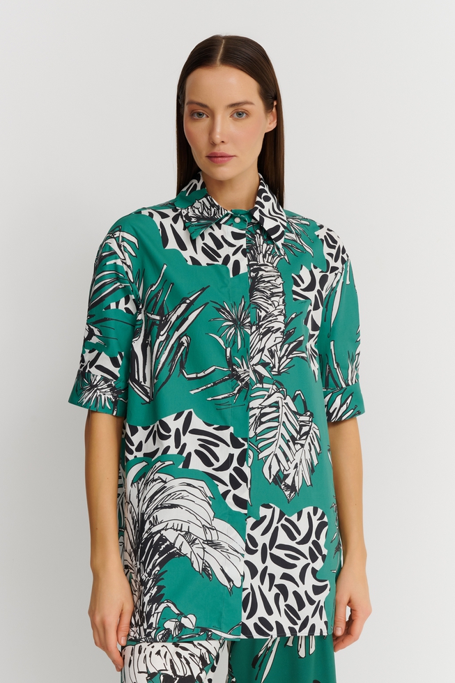  Блузка с коротким рукавом  1