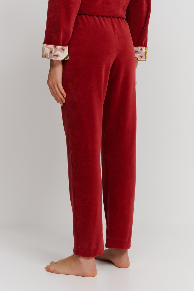 Женский домашний костюм из велюра 8