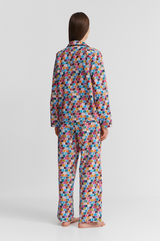  Женская хлопковая пижама с брюками  2