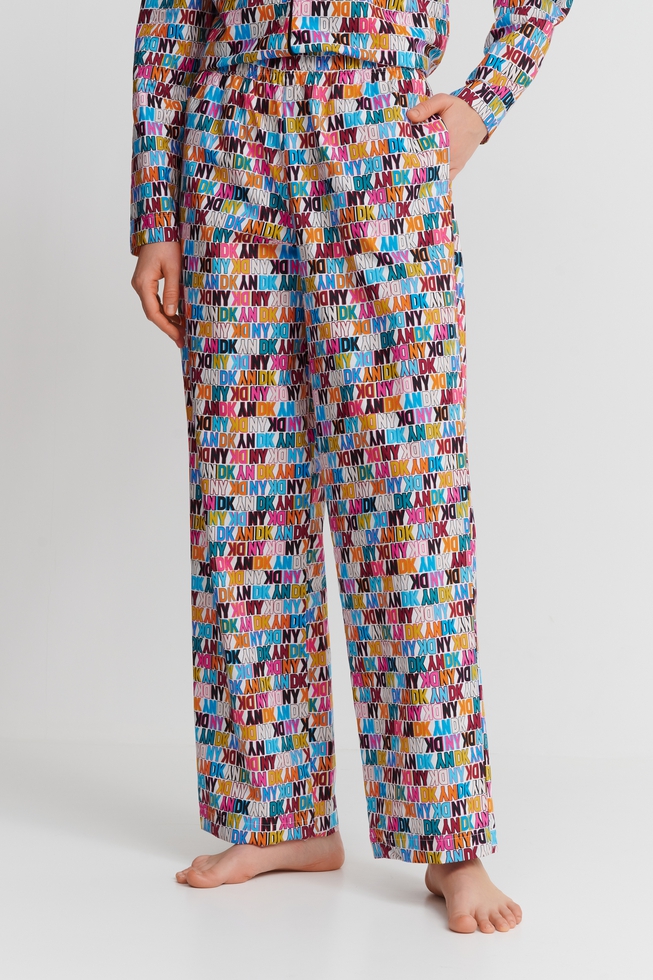  Женская хлопковая пижама с брюками  6