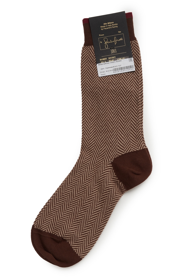 Мужские коричневые носки 1