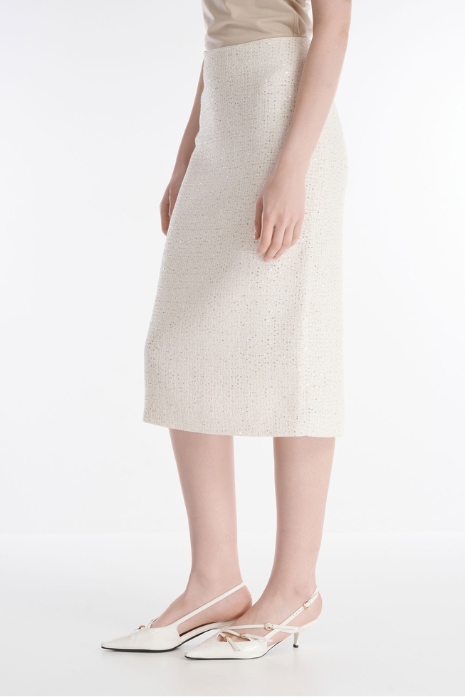 Белая юбка-карандаш 2