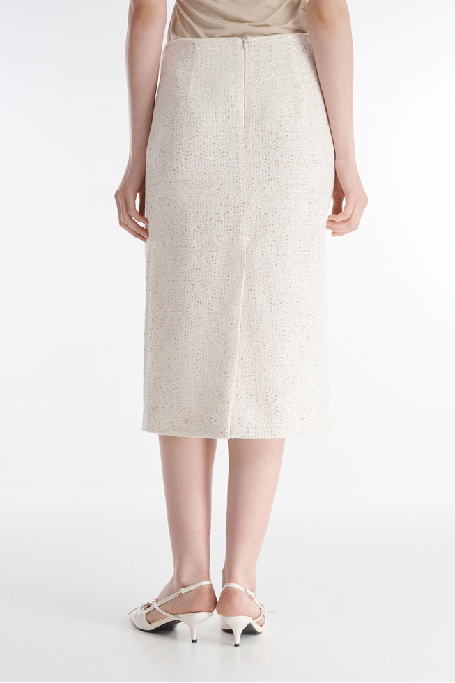 Белая юбка-карандаш 3