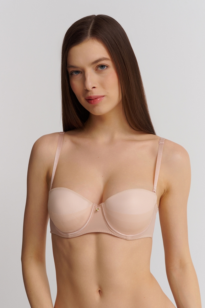  Бюстгальтер-бандо с плотной чашкой  1