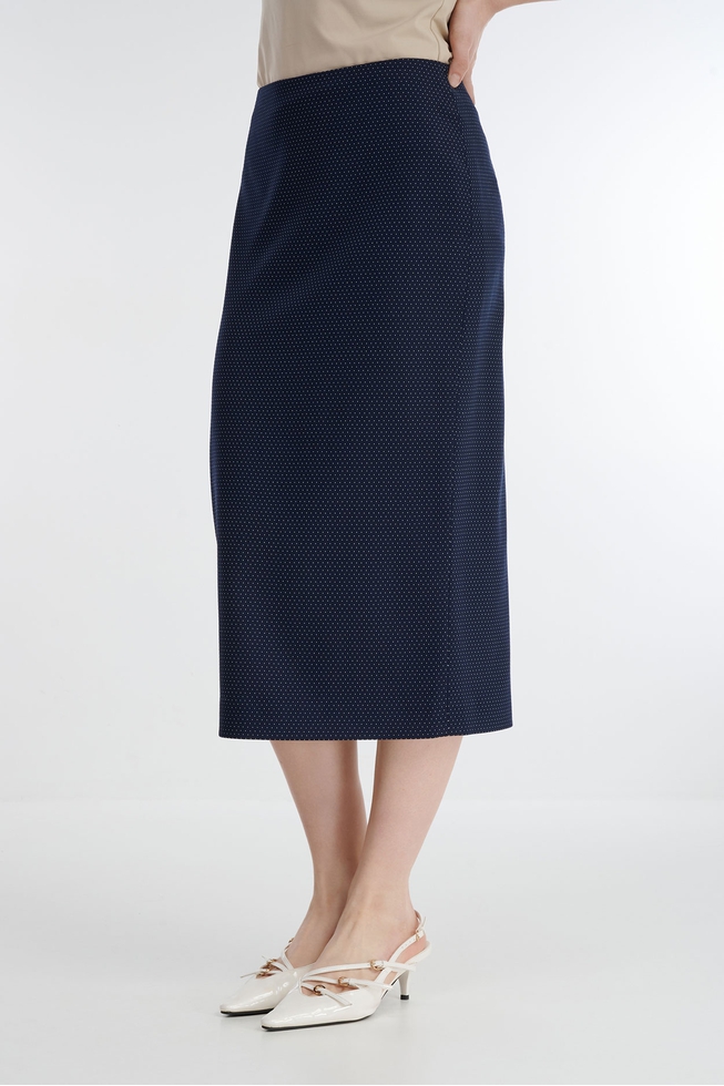Синяя юбка-карандаш 2