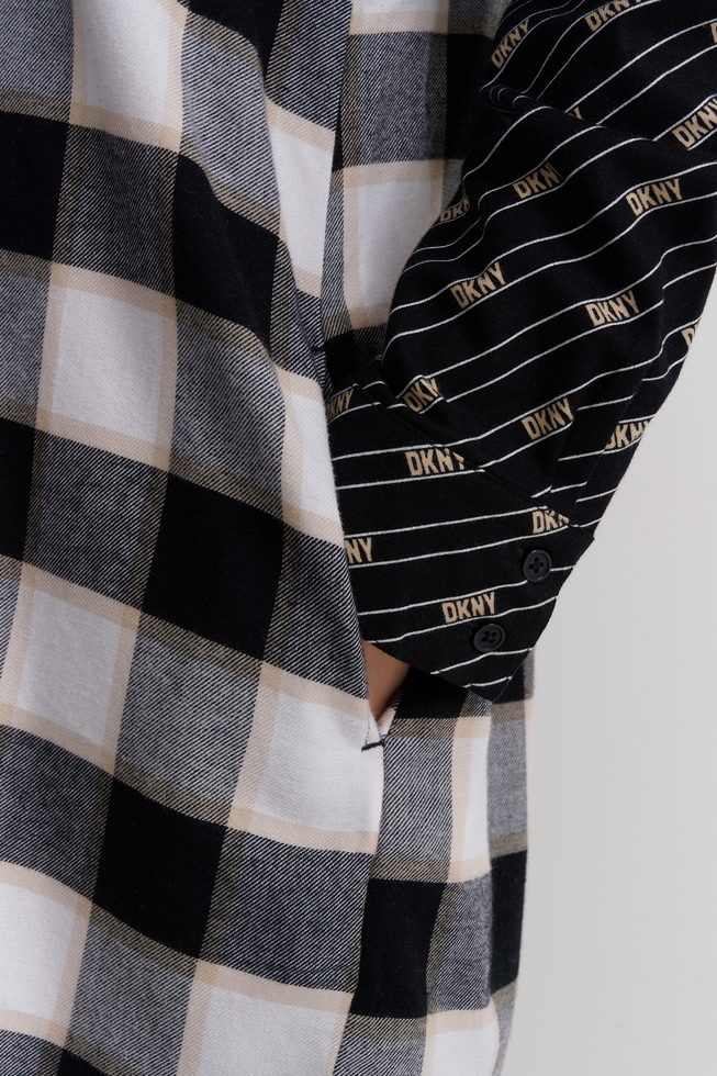  Женский короткий халат на пуговицах  4