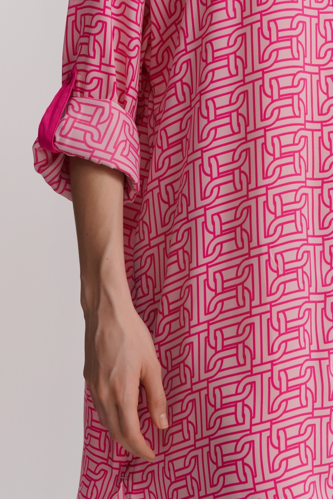  Женский короткий халат на пуговицах  6