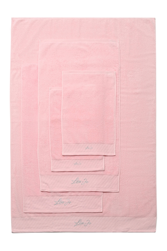 Набор из 5 розовых полотенец 55x105, 100x150, 38x59 см 8