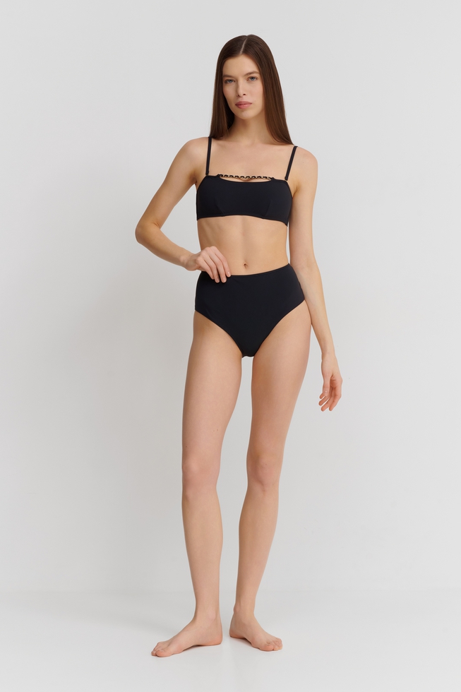 Чёрный лиф-бандо 5