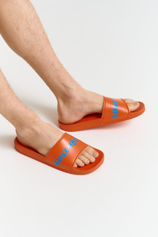 Мужские оранжевые шлепанцы 6