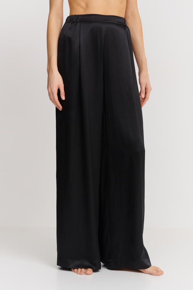 Женские шелковые домашние брюки 1