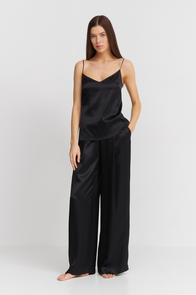 Женские шелковые домашние брюки 3