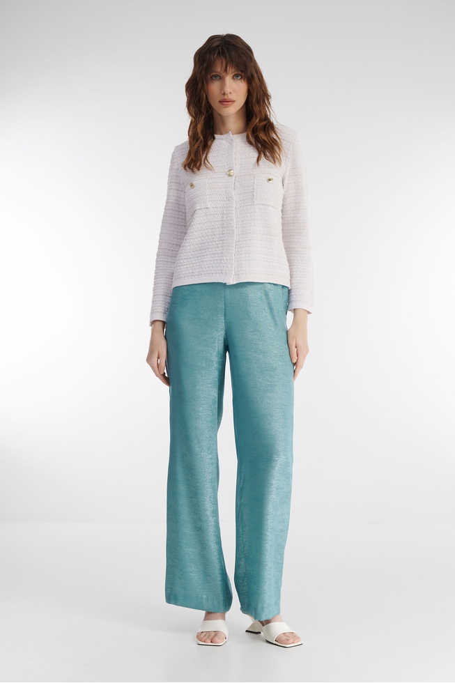 Женский бежевый кардиган  4