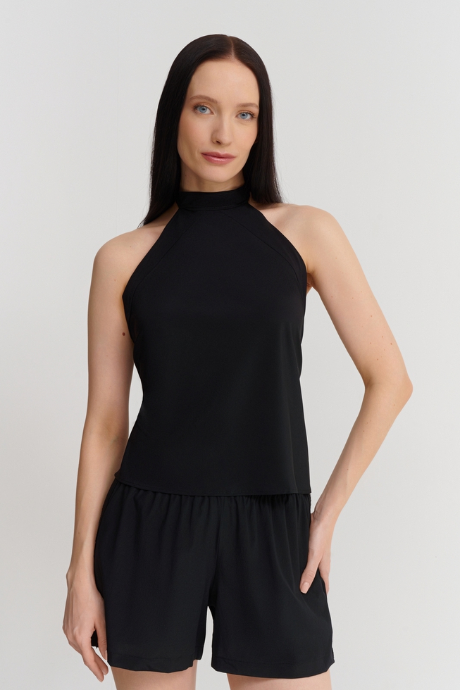 Чёрный женский топ  1