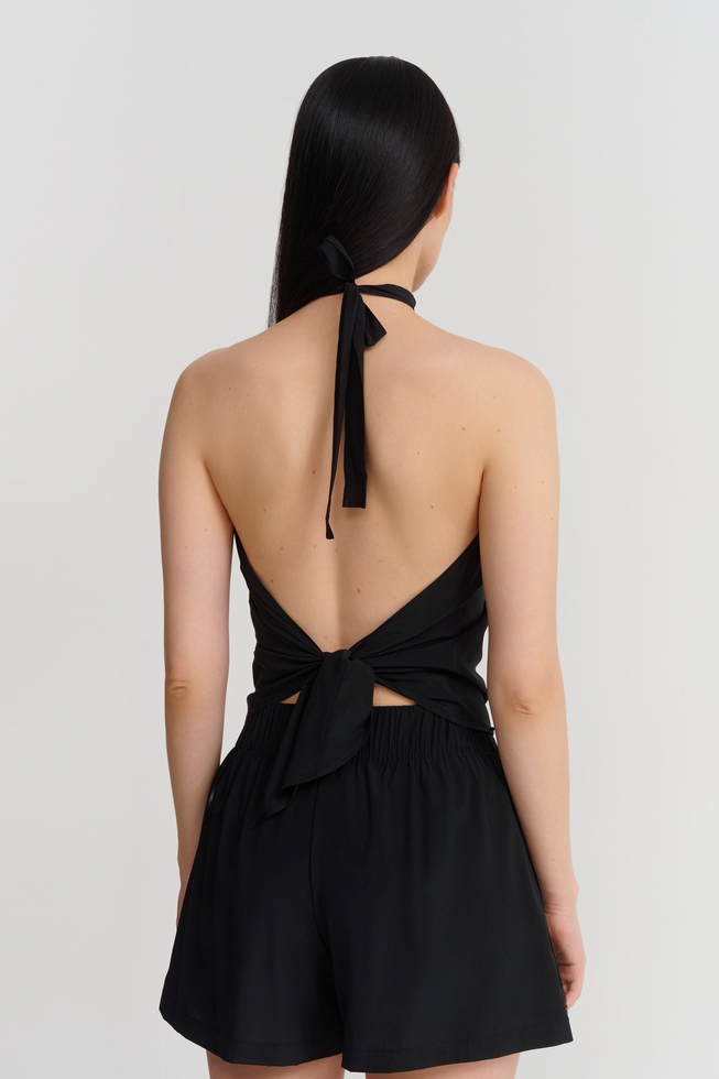 Чёрный женский топ  2