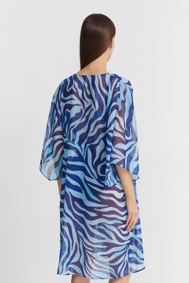 Пляжная синяя туника  3