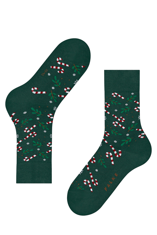 Носки мужские зелёные с рисунком 4