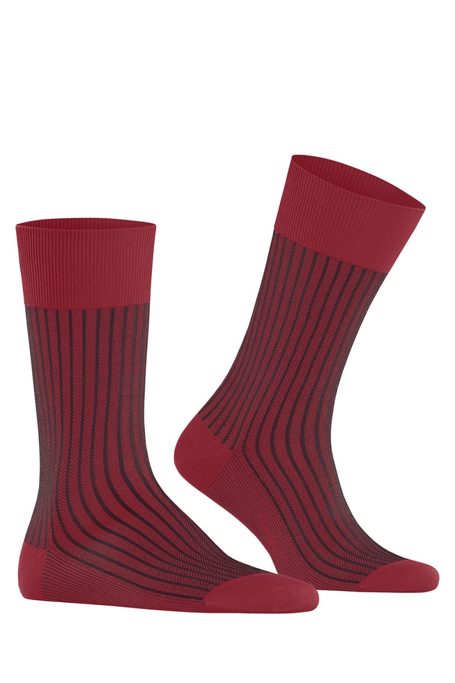 Носки мужские бордовые Oxford Stripe 3