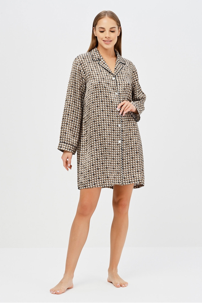 Женский шелковый халат 1