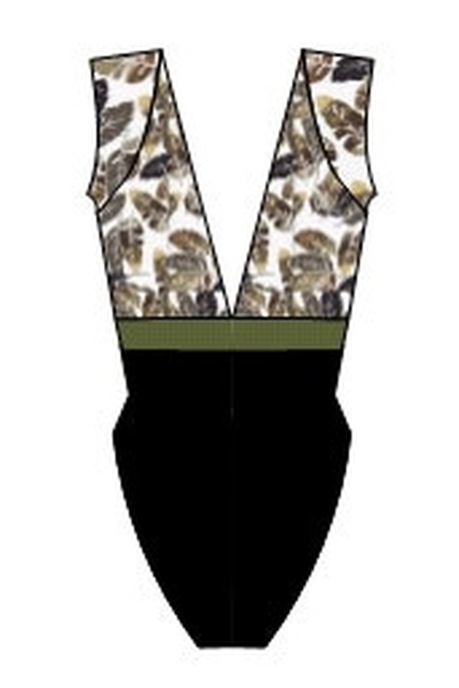 Слитный купальник с мягкими чашками 2