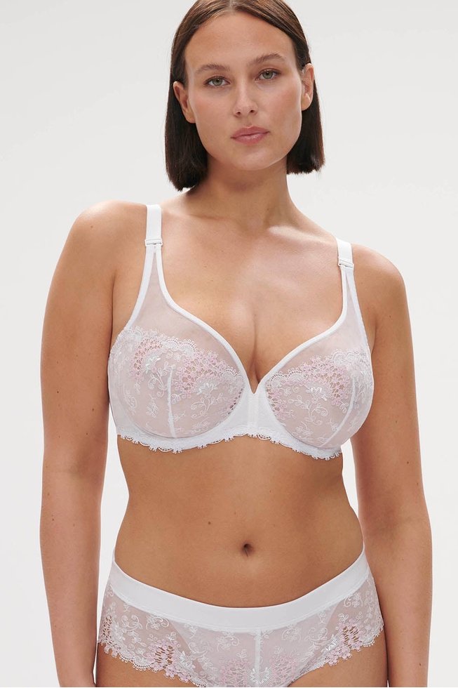 Белый бюстгальтер с мягкими чашками 1