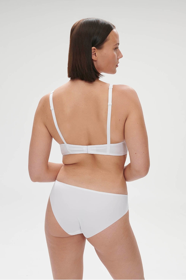 Женские белые трусы-слипы 9