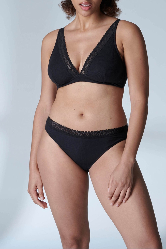  Черный бюстгальтер с мягкими чашками  3