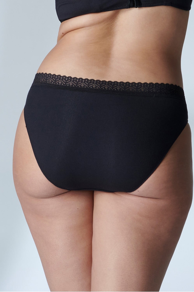  Женские черные трусы-слипы  7