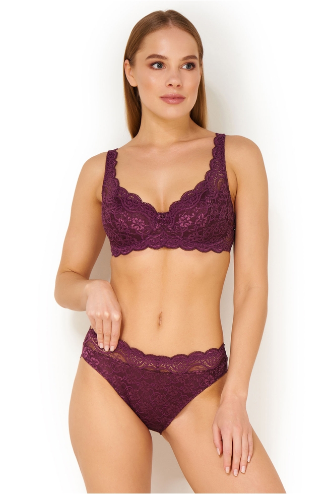  Кружевной бюстгальтер с плотной чашкой  3