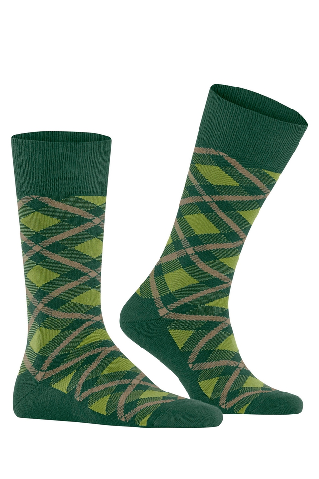 Носки мужские зелёные Tartan 3
